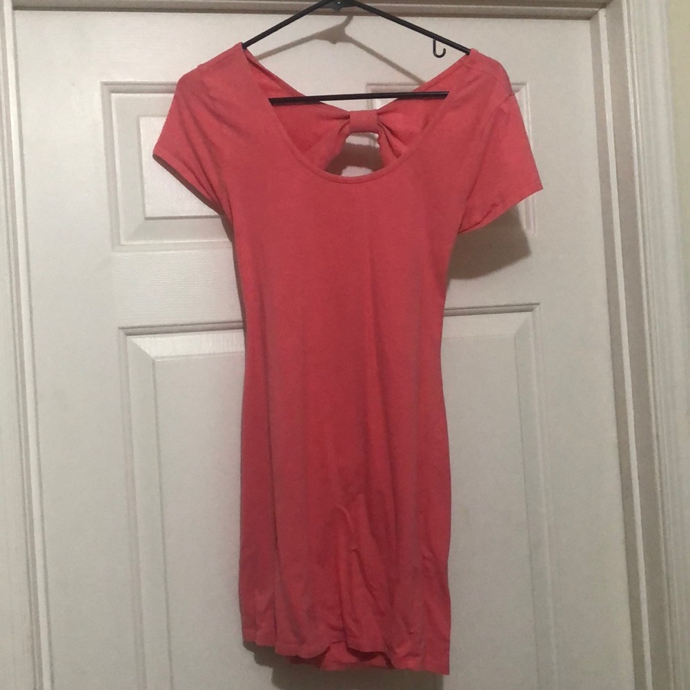 Charlotte Russe Scoop Neck Pink Bodycon Dress